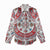 Bulgaria Folk Art Women Casual Shirt with Traditional Embroidery and Floral Motifs