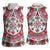 Bulgaria Folk Art Women Sleeveless Polo Shirt with Traditional Embroidery and Floral Motifs