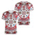 Bulgaria Folk Art Women V-Neck T-Shirt with Traditional Embroidery and Floral Motifs