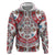 Bulgaria Folk Art Zip Hoodie with Traditional Embroidery and Floral Motifs