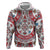 Bulgaria Folk Art Zip Hoodie with Traditional Embroidery and Floral Motifs