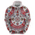 Bulgaria Folk Art Zip Hoodie with Traditional Embroidery and Floral Motifs