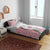 Rose of Bulgaria Bedding Set with National Flag Ribbon and Floral Damask Pattern