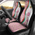 Rose of Bulgaria Car Seat Cover with National Flag Ribbon and Floral Damask Pattern