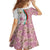 Rose of Bulgaria Family Matching Mermaid Dress and Hawaiian Shirt with National Flag Ribbon and Floral Damask Pattern