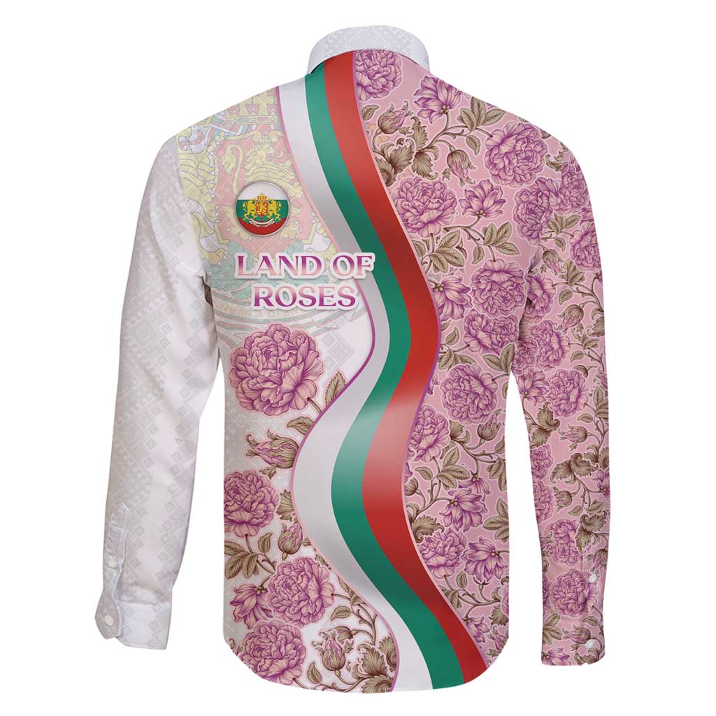 Rose of Bulgaria Family Matching Summer Maxi Dress and Hawaiian Shirt with National Flag Ribbon and Floral Damask Pattern