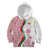 Rose of Bulgaria Kid Hoodie with National Flag Ribbon and Floral Damask Pattern