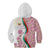 Rose of Bulgaria Kid Hoodie with National Flag Ribbon and Floral Damask Pattern