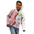 Rose of Bulgaria Kid Hoodie with National Flag Ribbon and Floral Damask Pattern