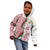 Rose of Bulgaria Kid Hoodie with National Flag Ribbon and Floral Damask Pattern