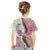 Rose of Bulgaria Kid T Shirt with National Flag Ribbon and Floral Damask Pattern