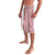 Rose of Bulgaria Lavalava with National Flag Ribbon and Floral Damask Pattern