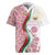 Rose of Bulgaria Rugby Jersey with National Flag Ribbon and Floral Damask Pattern