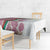 Rose of Bulgaria Tablecloth with National Flag Ribbon and Floral Damask Pattern