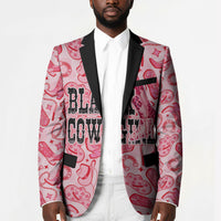 Black Cowgirl Blazer Boots And Bling - Pink Leopard Western Diva Melanin