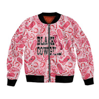 Black Cowgirl Bomber Jacket Boots And Bling - Pink Leopard Western Diva Melanin
