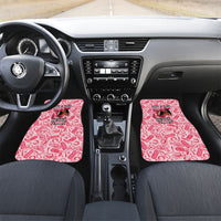 Black Cowgirl Car Mats Boots And Bling - Pink Leopard Western Diva Melanin