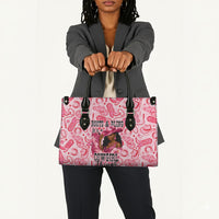Black Cowgirl Leather Bag Boots And Bling - Pink Leopard Western Diva Melanin