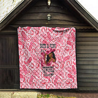 Black Cowgirl Quilt Boots And Bling - Pink Leopard Western Diva Melanin