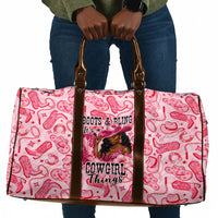 Black Cowgirl Travel Bag Boots And Bling - Pink Leopard Western Diva Melanin