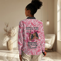 Black Cowgirl Women Casual Shirt Boots And Bling - Pink Leopard Western Diva Melanin