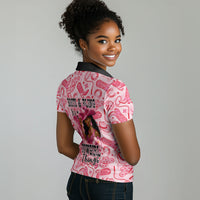 Black Cowgirl Women Polo Shirt Boots And Bling - Pink Leopard Western Diva Melanin