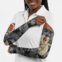 Black Cowgirl Lasso Horseshoe Arm Sleeves Vintage Retro Leopard Animal