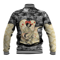 Black Cowgirl Lasso Horseshoe Baseball Jacket Vintage Retro Leopard Animal