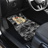 Black Cowgirl Lasso Horseshoe Car Mats Vintage Retro Leopard Animal