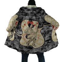 Black Cowgirl Lasso Horseshoe Cloak Vintage Retro Leopard Animal