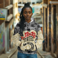 Black Cowgirl Lasso Horseshoe Hoodie Vintage Retro Leopard Animal