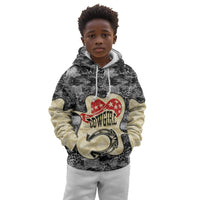 Black Cowgirl Lasso Horseshoe Kid Hoodie Vintage Retro Leopard Animal
