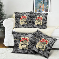 Black Cowgirl Lasso Horseshoe Pillow Cover Vintage Retro Leopard Animal