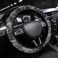 Black Cowgirl Lasso Horseshoe Steering Wheel Cover Vintage Retro Leopard Animal