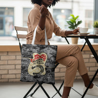 Black Cowgirl Lasso Horseshoe Tote Bag Vintage Retro Leopard Animal