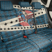 Bill Pickett Black Cowboy Back Car Seat Cover Western American Heritage - Grunge Stars And Stripes