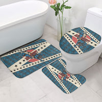 Bill Pickett Black Cowboy Bathroom Set Western American Heritage - Grunge Stars And Stripes