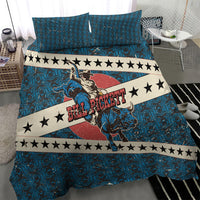 Bill Pickett Black Cowboy Bedding Set Western American Heritage - Grunge Stars And Stripes