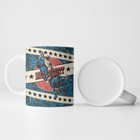 Bill Pickett Black Cowboy Ceramic Mug Western American Heritage - Grunge Stars And Stripes