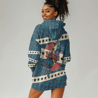 Bill Pickett Black Cowboy Hoodie Dress Western American Heritage - Grunge Stars And Stripes