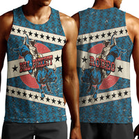 Bill Pickett Black Cowboy Men Tank Top Western American Heritage - Grunge Stars And Stripes