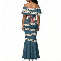 Bill Pickett Black Cowboy Mermaid Dress Western American Heritage - Grunge Stars And Stripes