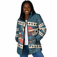 Bill Pickett Black Cowboy Padded Jacket Western American Heritage - Grunge Stars And Stripes