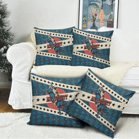 Bill Pickett Black Cowboy Pillow Cover Western American Heritage - Grunge Stars And Stripes