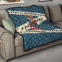 Bill Pickett Black Cowboy Quilt Western American Heritage - Grunge Stars And Stripes