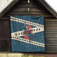 Bill Pickett Black Cowboy Quilt Western American Heritage - Grunge Stars And Stripes