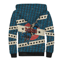 Bill Pickett Black Cowboy Sherpa Hoodie Western American Heritage - Grunge Stars And Stripes
