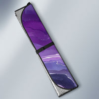 Lupus Awareness Month Auto Sun Shade Purple Ribbon Watercolor Galaxy Butterfly Floral Support Art
