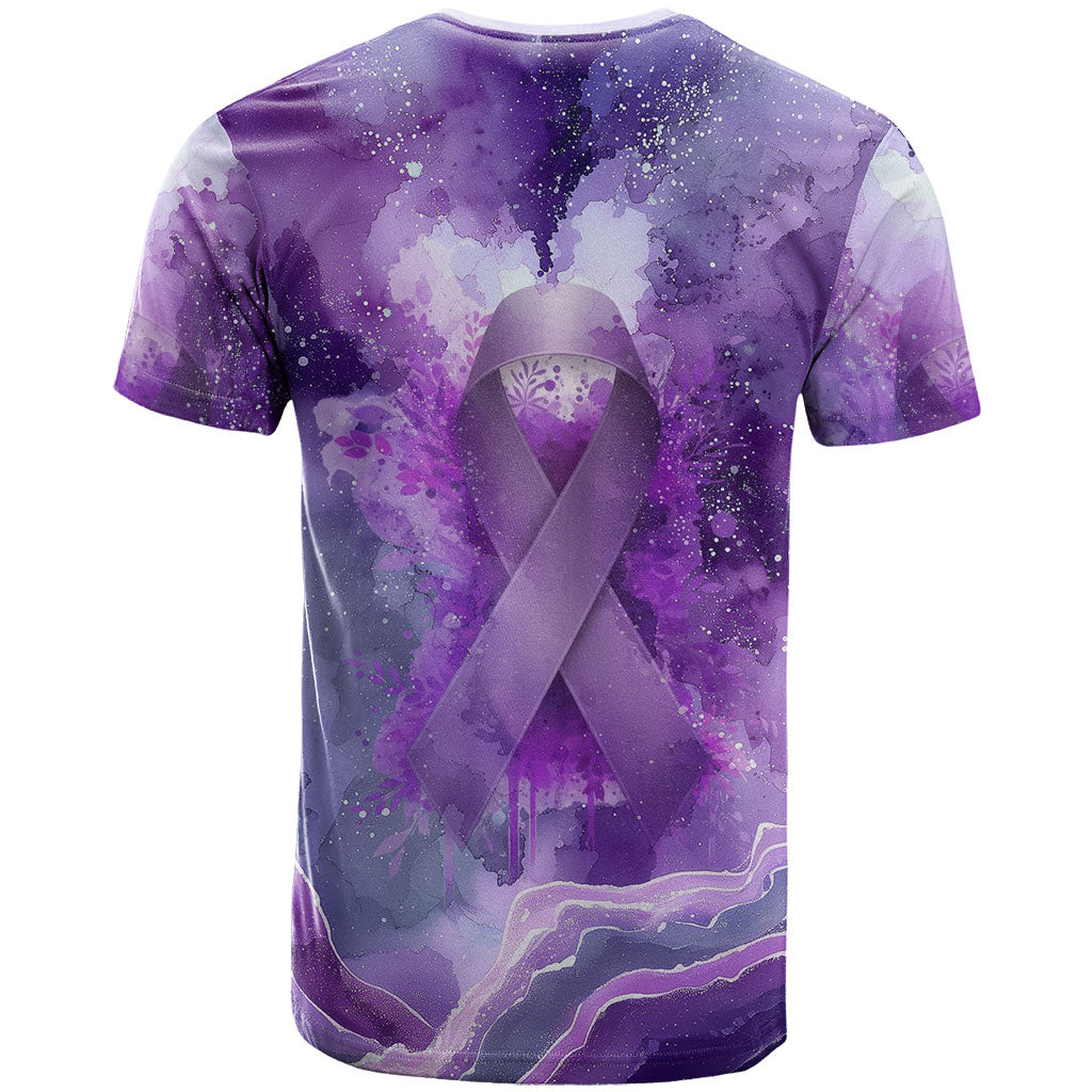 Lupus Awareness Month T Shirt Purple Ribbon Watercolor Galaxy Butterfly Floral Support Art