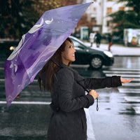 Lupus Awareness Month Umbrella Purple Ribbon Watercolor Galaxy Butterfly Floral Support Art
